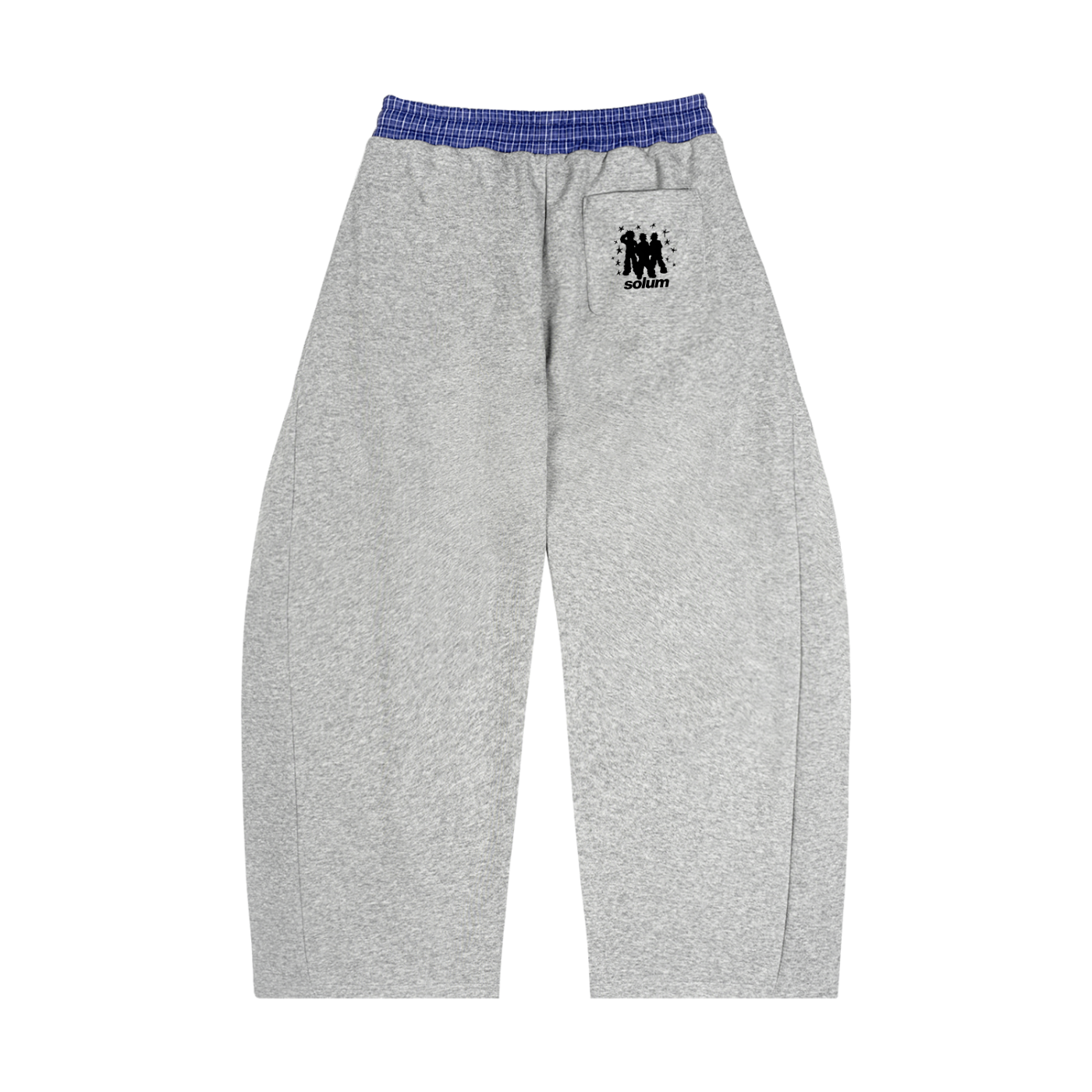 Plaid Waisted Barrel Sweats