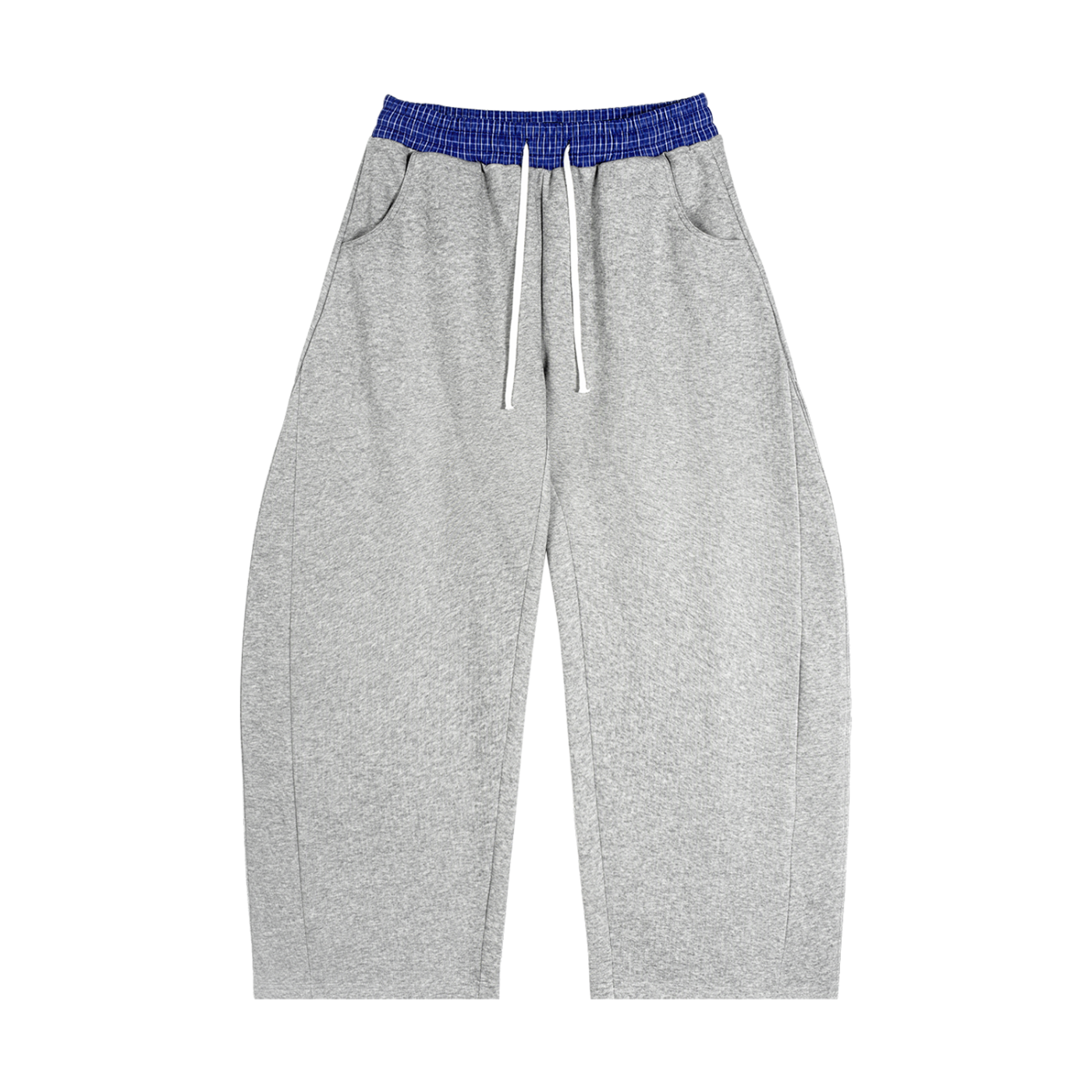 Plaid Waisted Barrel Sweats