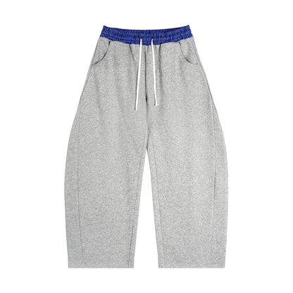 Plaid Waisted Barrel Sweats