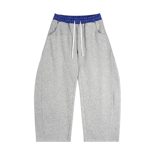 Plaid Waisted Barrel Sweats